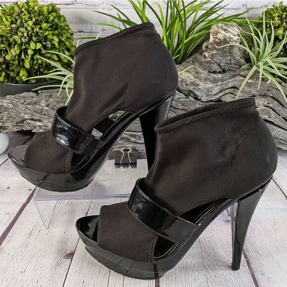 Zigi Soho "Charger" Stiletto Heel Platform Sock Booties - Picture 4 of 11